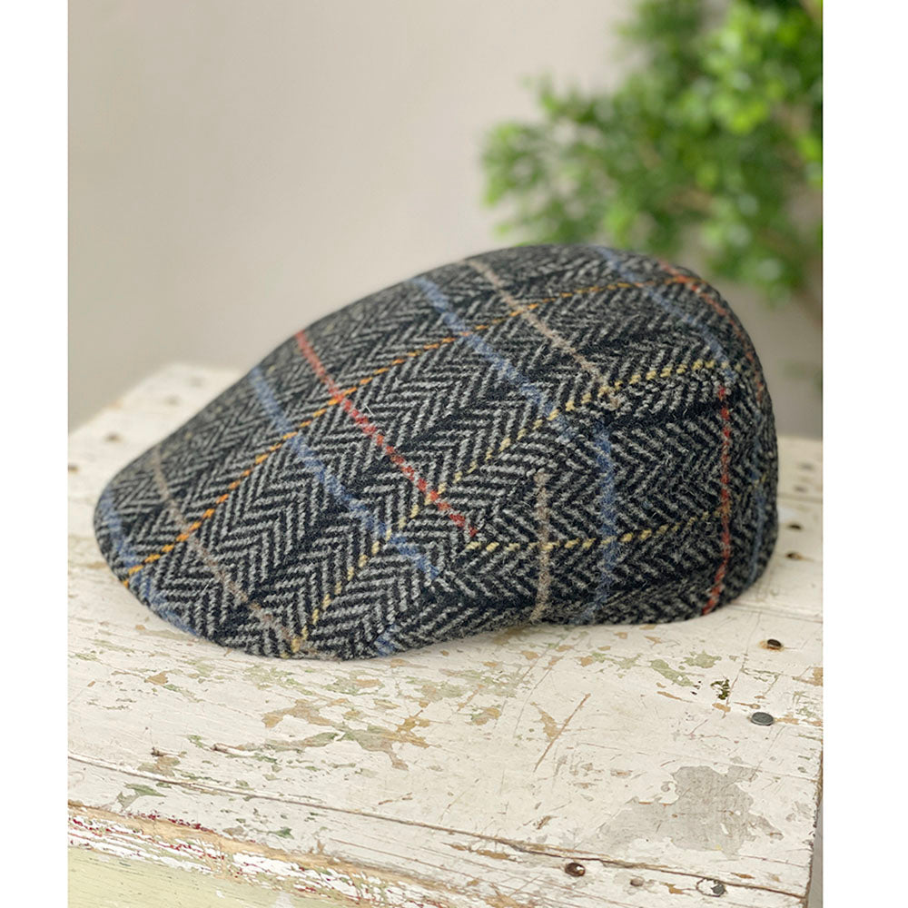 Harmaa ruudullinen flat cap⎪ Bojua