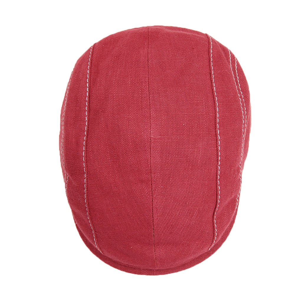 Punainen pellava flat cap⎪ Bojua