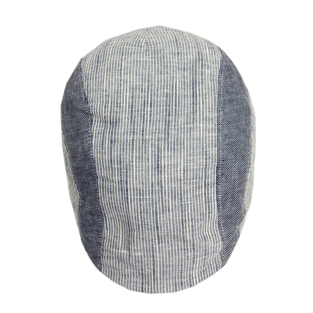 Sininen raidallinen flat cap⎪ Bojua