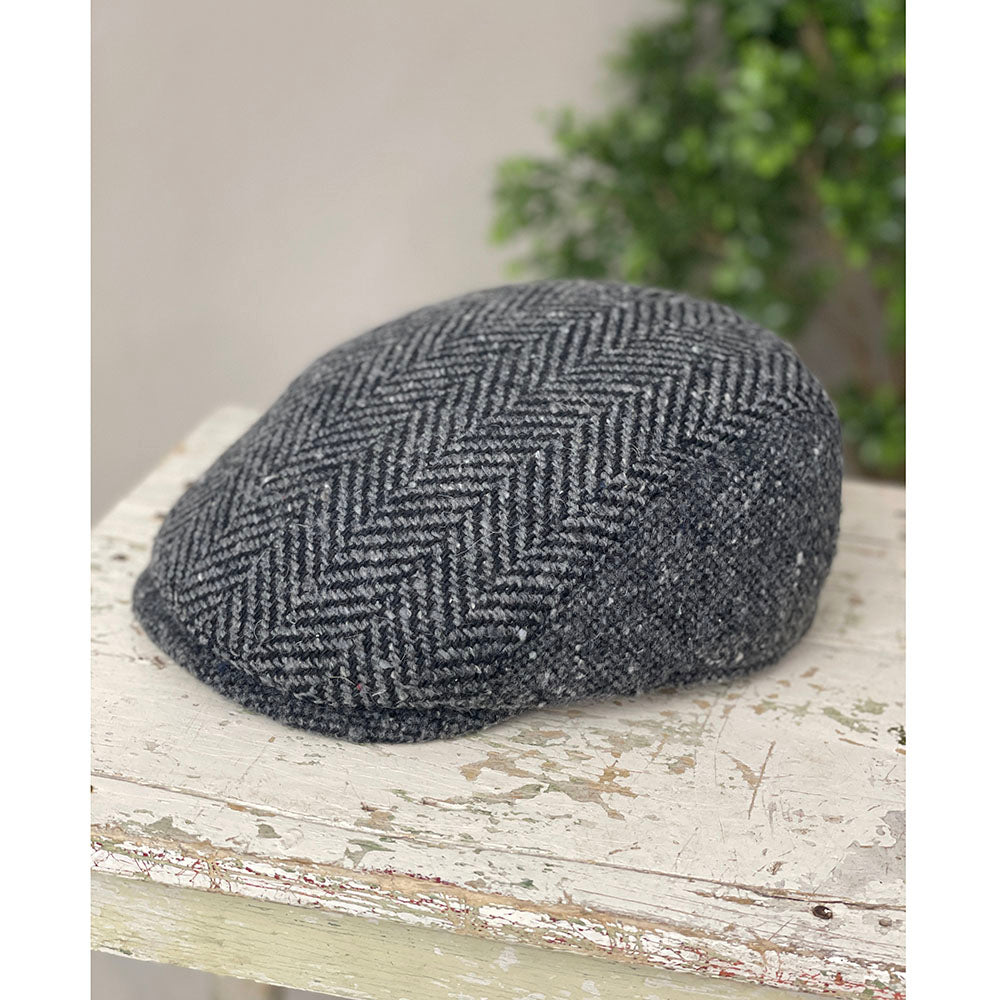 Harmaa kalanruotokuvio flat cap⎪Bojua