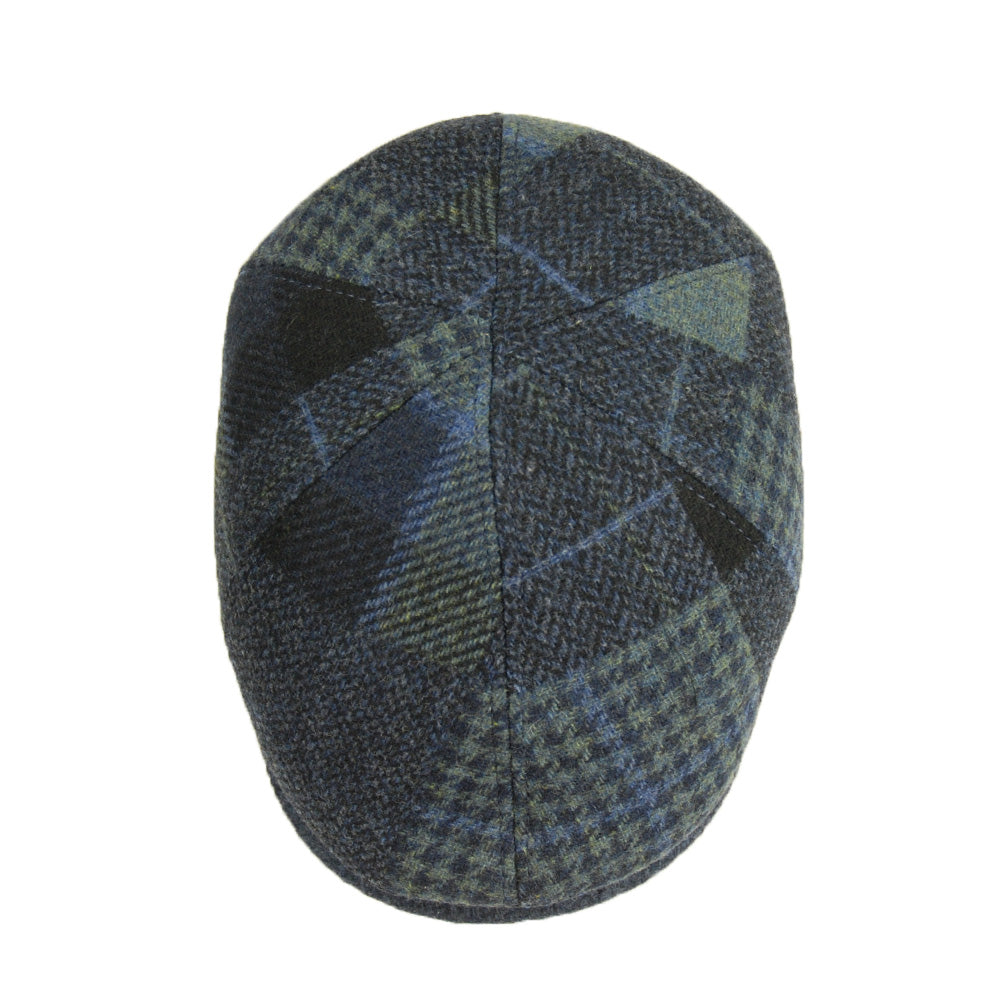 Tummansininen ruudullinen flat cap⎪Bojua
