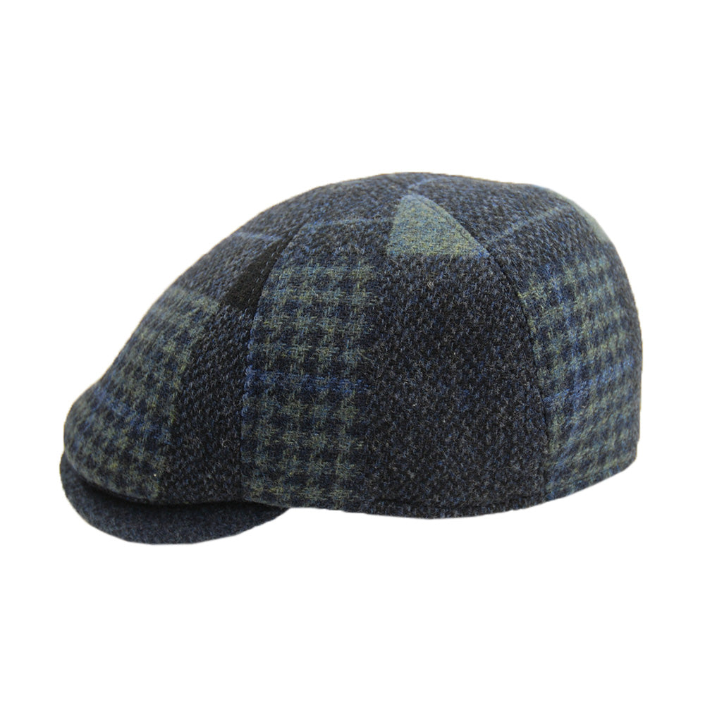 Tummansininen ruudullinen flat cap⎪Bojua