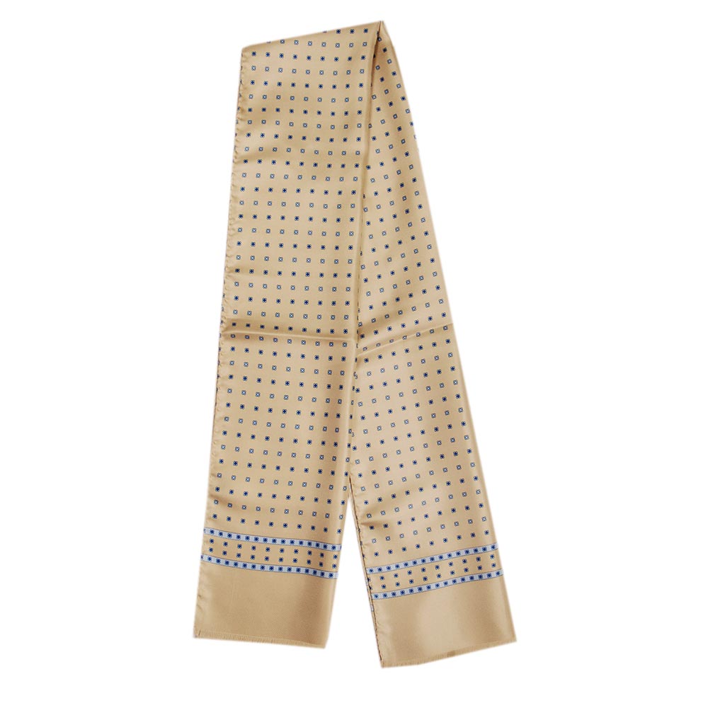 Beige pitkä ohut silkkihuivi ⎪ Bojua