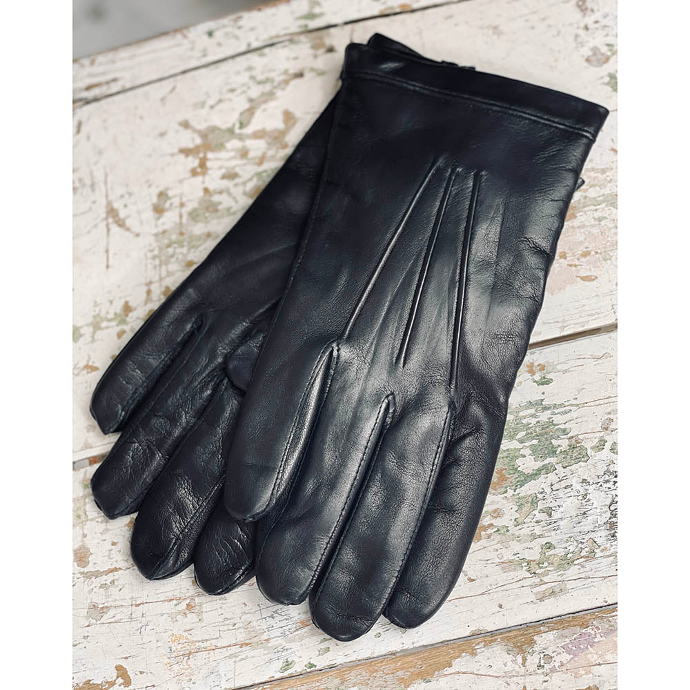 Svarta läderhandskar ⎪ Omega Handskar