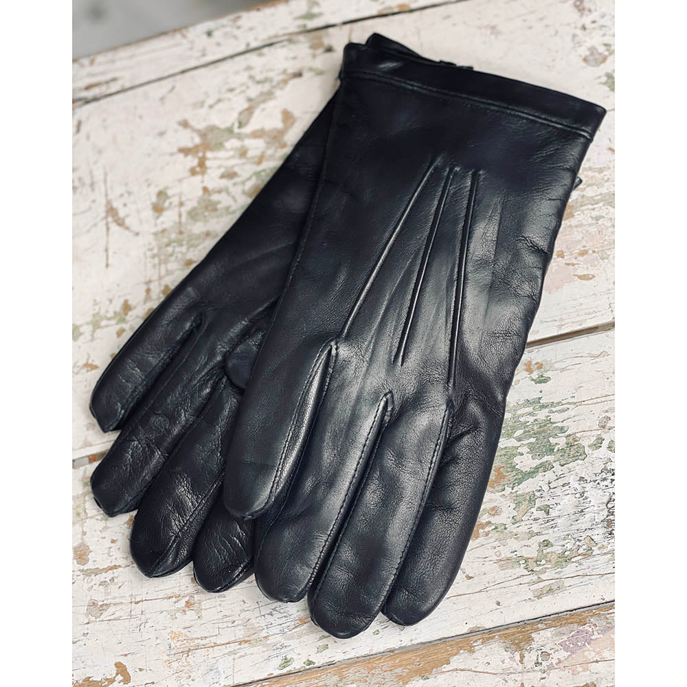 Mustat nahkahanskat ⎪ Omega Gloves