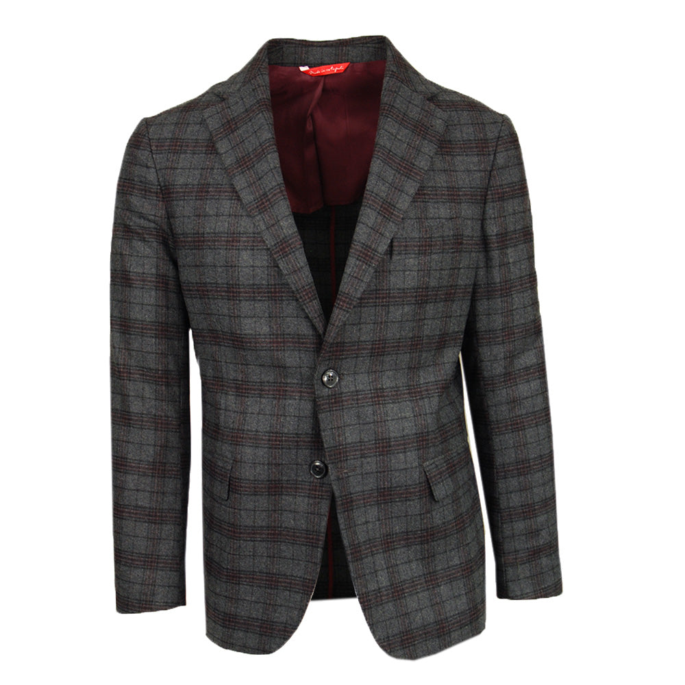 Mörkgrå rutig blazer⎪ Posillipo 1930