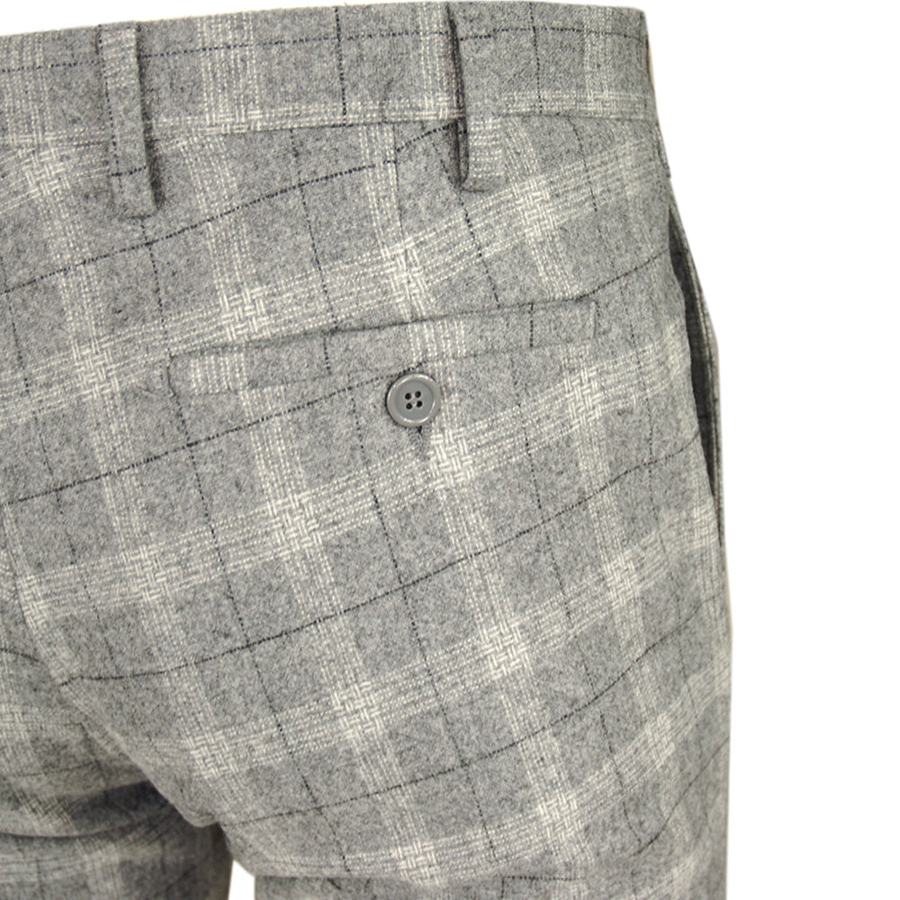 Gray checkered pants⎪ Men's pants ⎪ Saarnin boutique