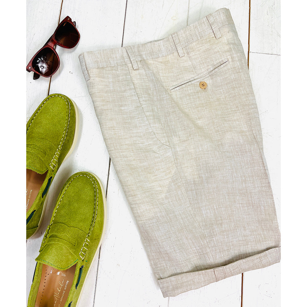 Beige Leinen-Shorts⎪ Posillipo