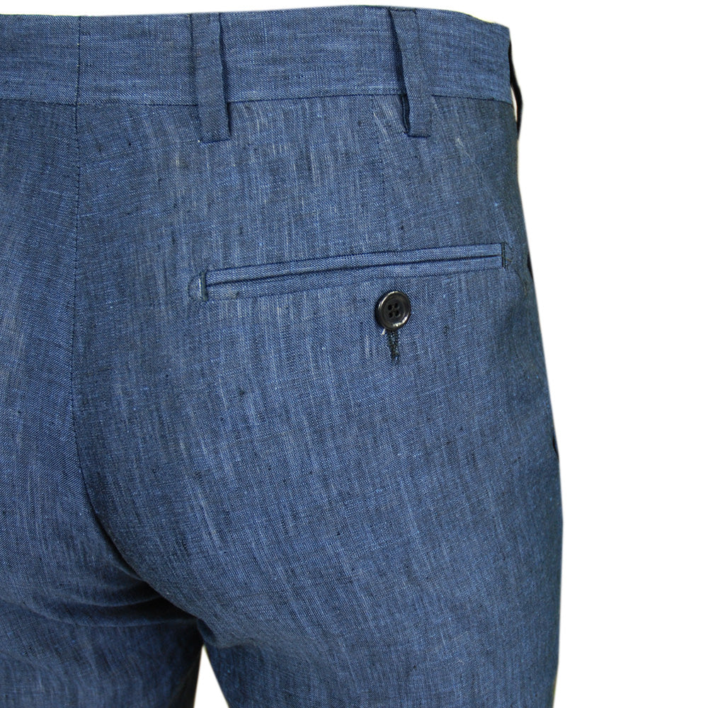 Dunkelblaue Leinen-Shorts⎪ Posillipo