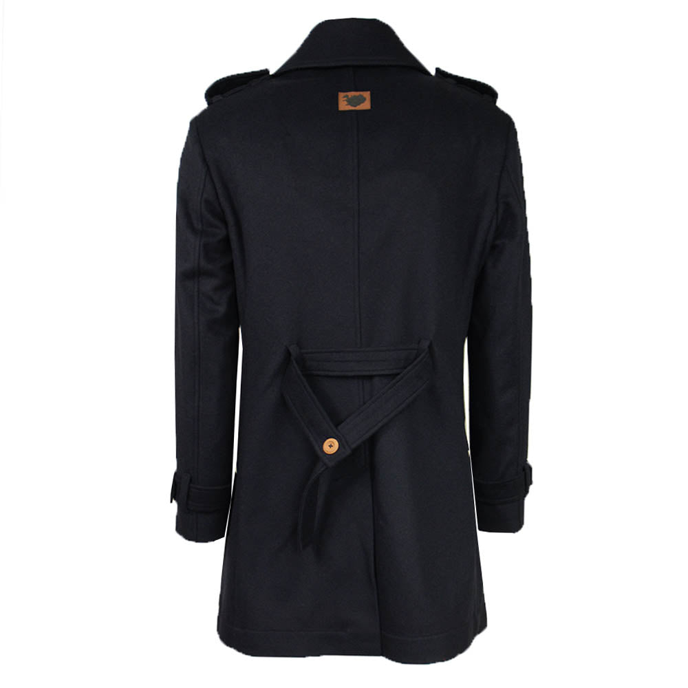 Tummansininen villakangastakki Redford ⎪ Reykjavik District