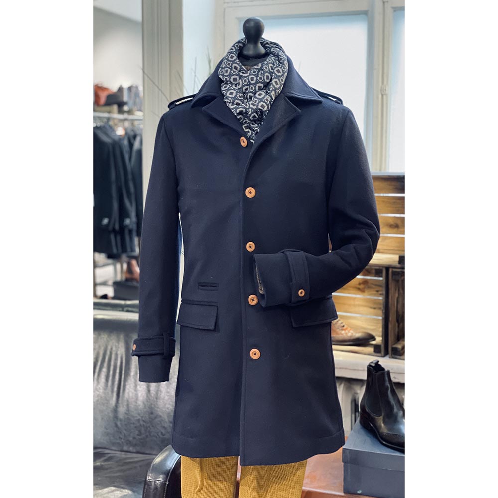 Mörkblå yllekappa Redford ⎪ Reykjavik District