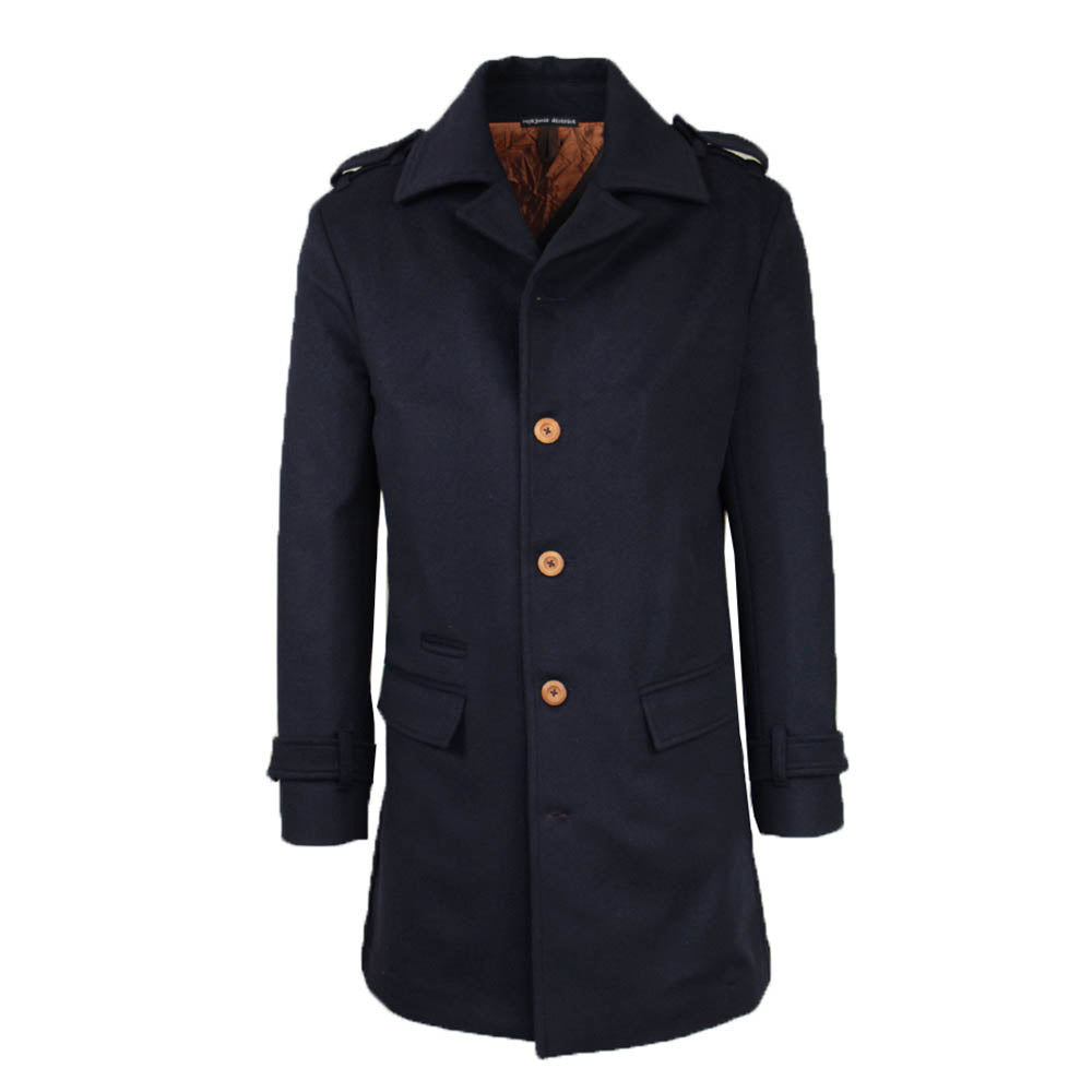 Mörkblå yllekappa Redford ⎪ Reykjavik District