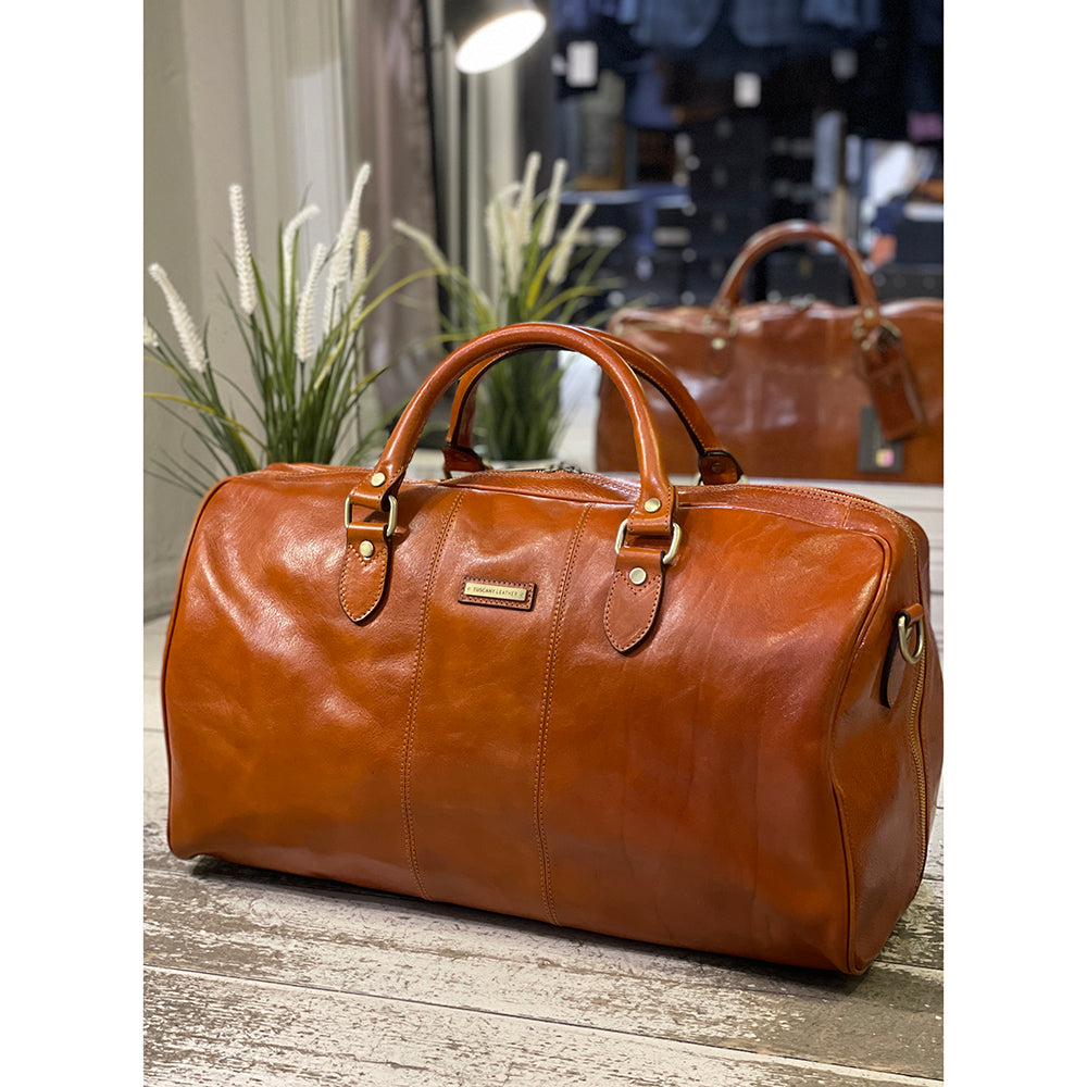 Honey-colored large weekend bag⎪ Lisbona