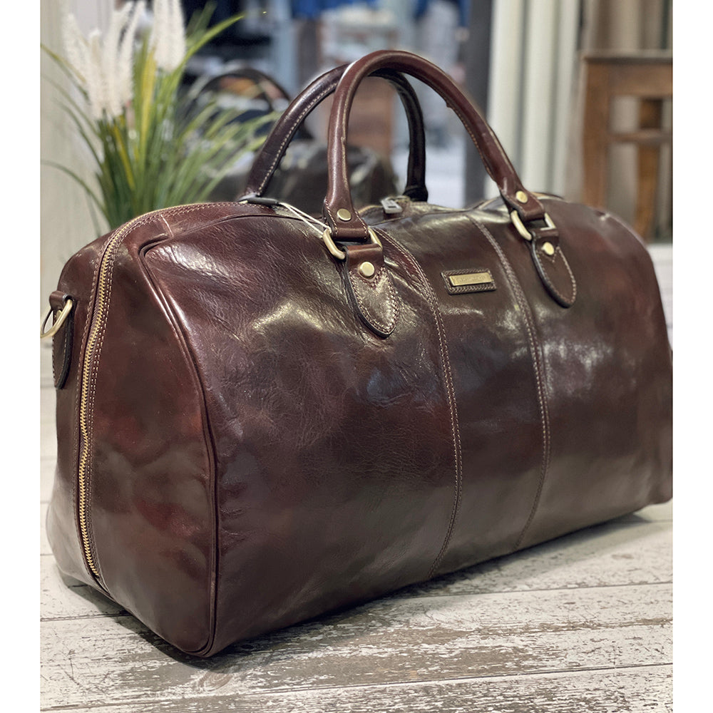 Dark brown large weekend bag⎪ Lisbona
