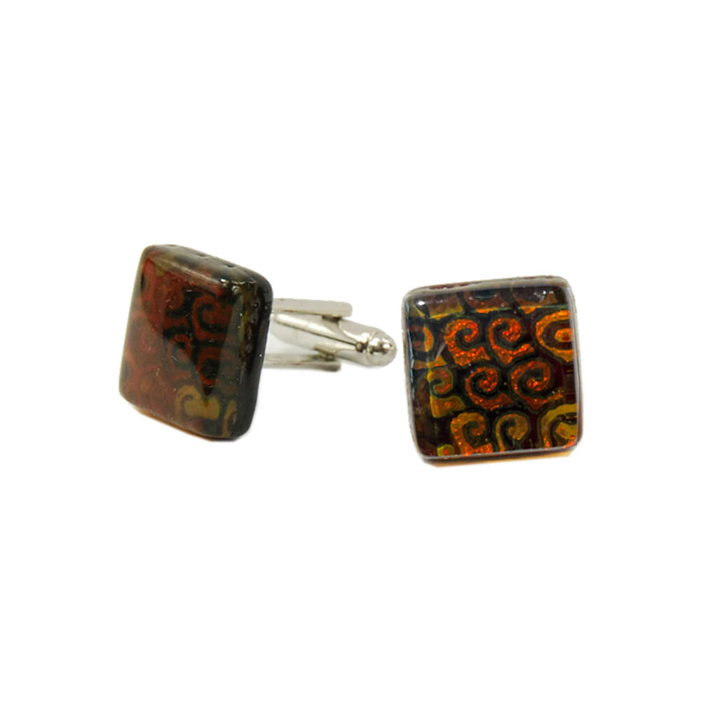 Orange cufflinks ⎪Tinti Matteo