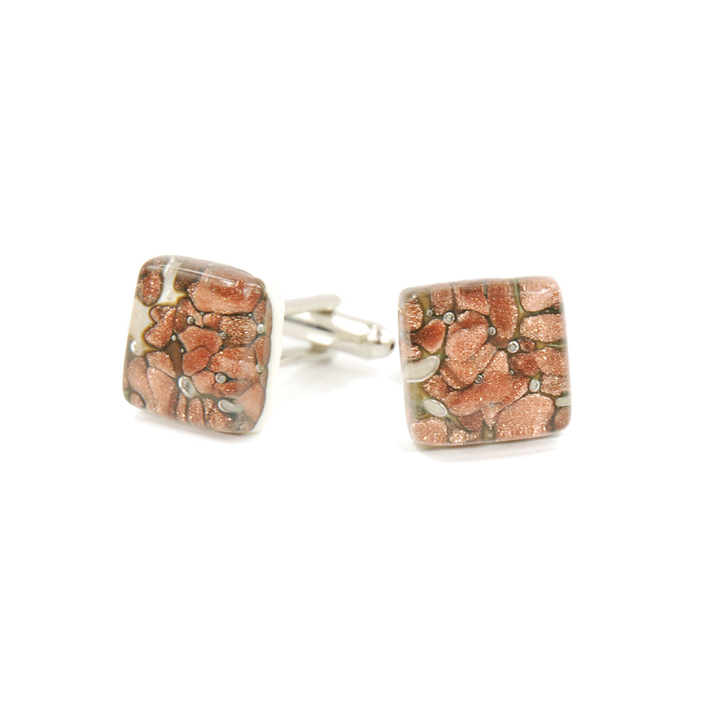Copper-colored cufflinks⎪ Tinti Matteo Venice
