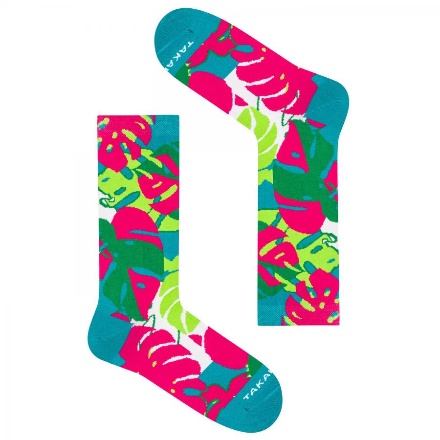 monstera socken Bunte Monstera-Socken 14M2⎪Takapara