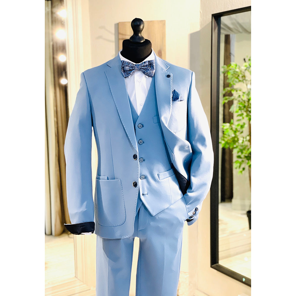 Hellblauer elastischer Blazer⎪ Xagon Man