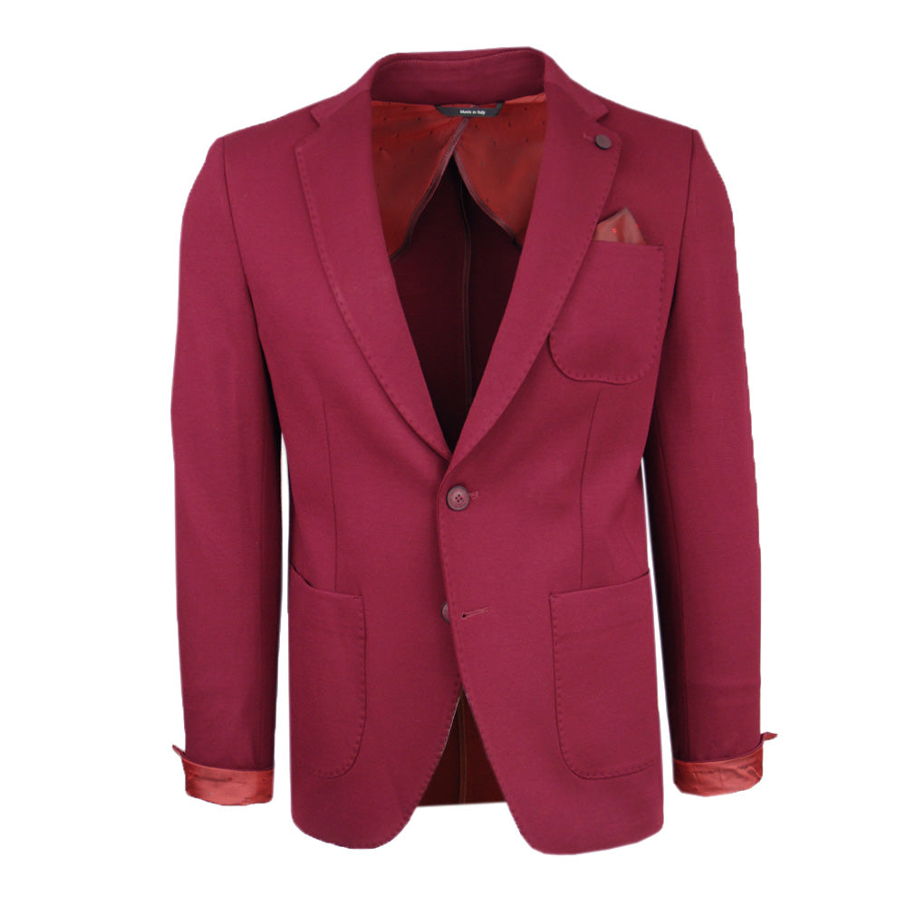 Bourgogne röd elastisk blazer⎪ Xagon Man