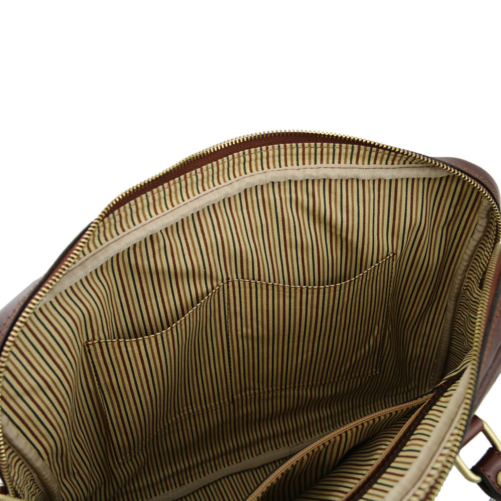 Ruskea nahkasalkku 14" ⎪ Tuscany Leather
