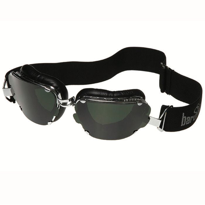 Schwarze Motorradbrille ⎪ Classic Inte 259 ⎪ Baruffaldi
