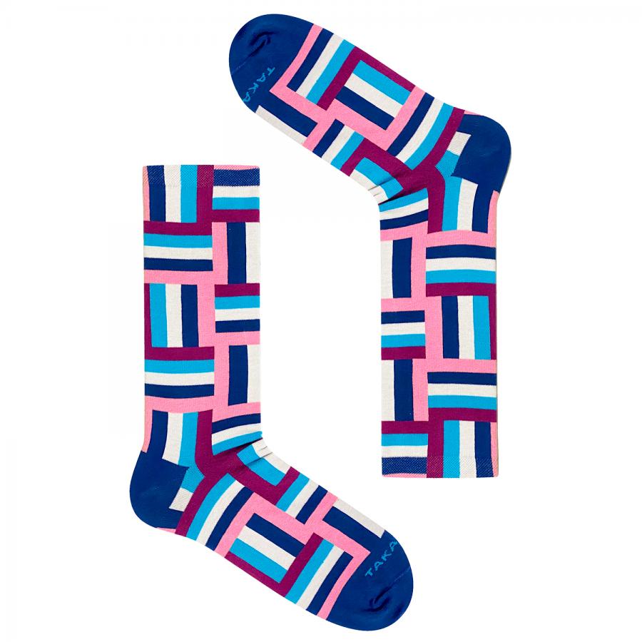 Blue / Pink socks 12M1⎪ Takapara