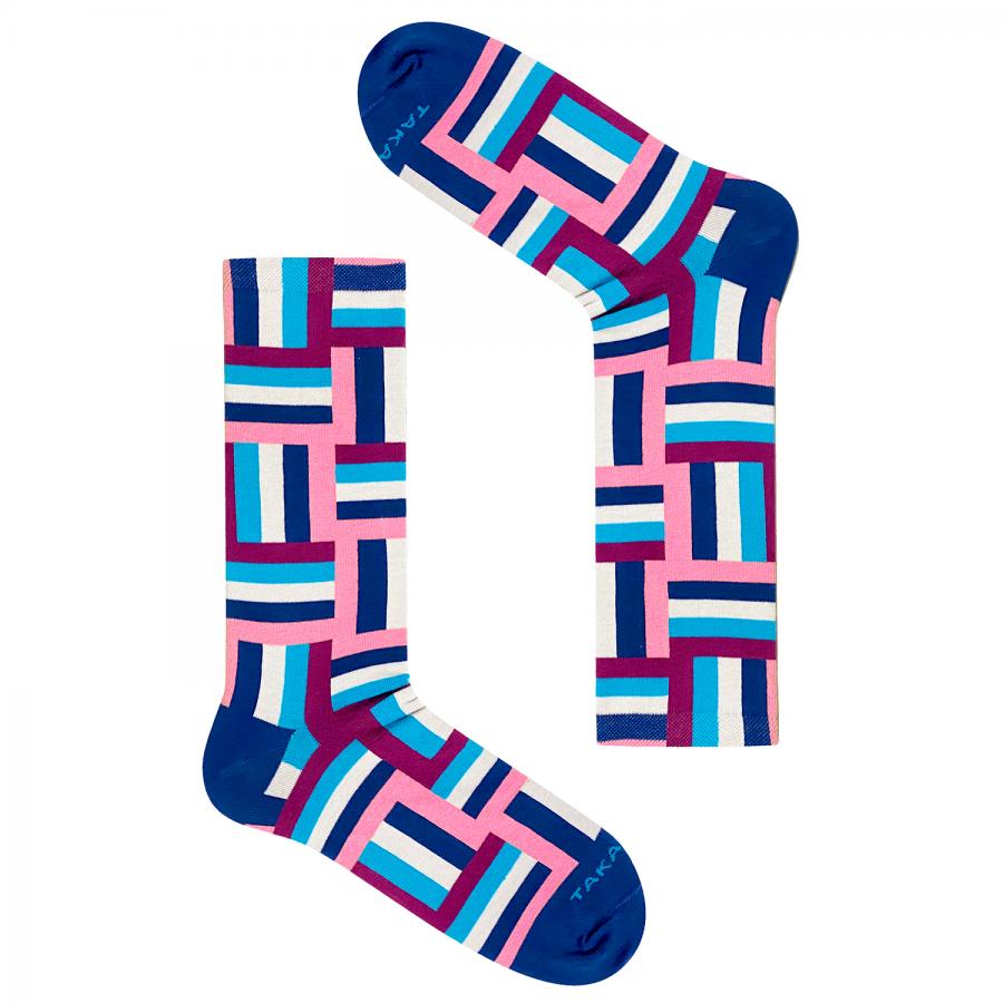 Siniset / Vaaleanpunaiset sukat 12M1⎪ Takapara