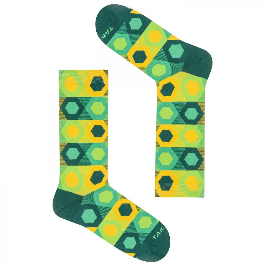 Grüne / Gelbe Socken 1M4 ⎪Takapara