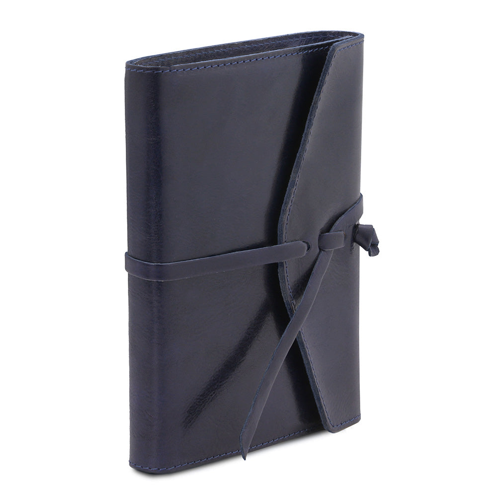 Tummansininen nahkainen muistivihko  ⎪ Tuscany Leather