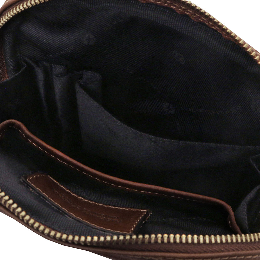 Pieni matta tummanruskea Messenger Tasche ⎪ Mark ⎪ Tuscany Leather