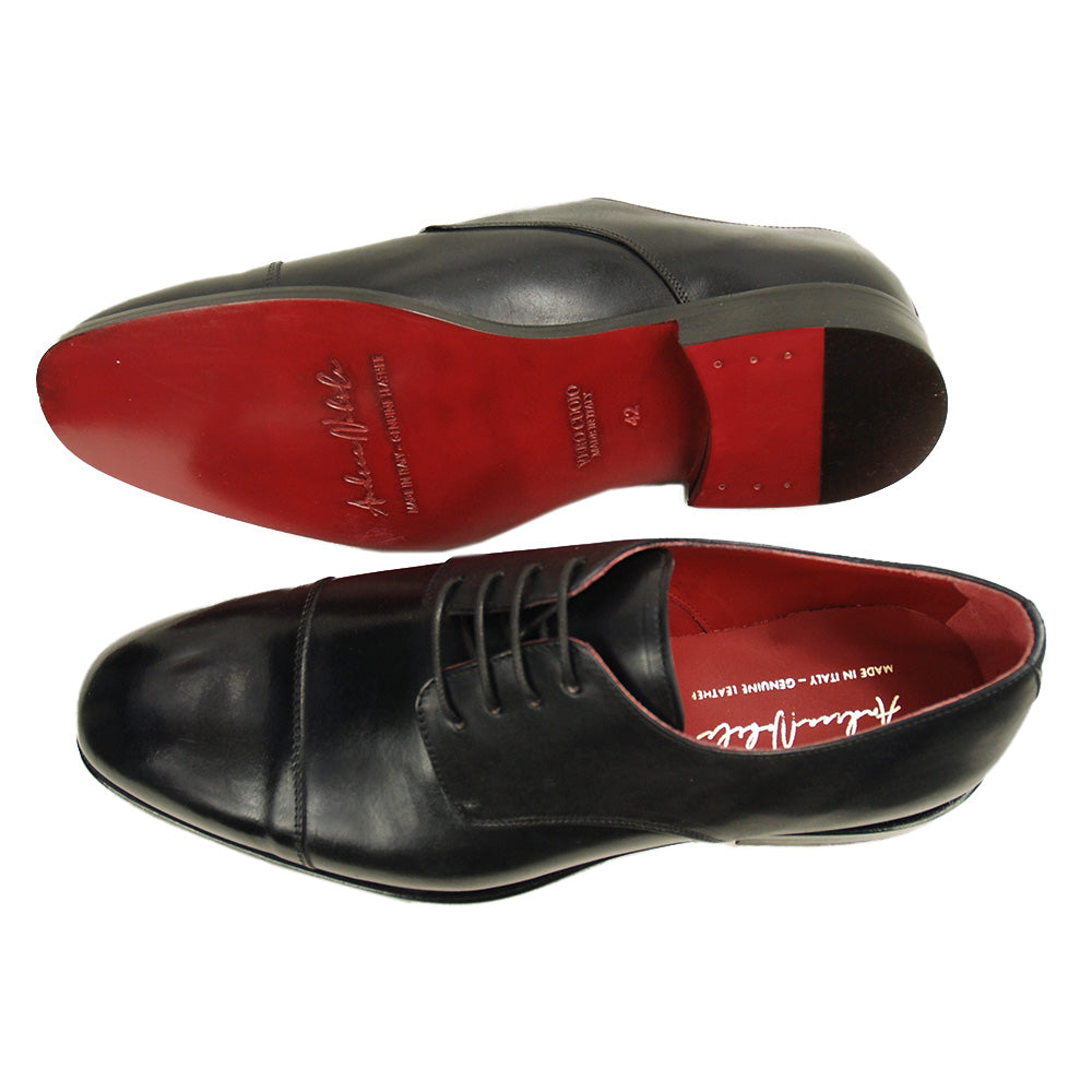 Dunkelbrauner Lederschuh ⎪ Cap Toe Derby ⎪ Nobile