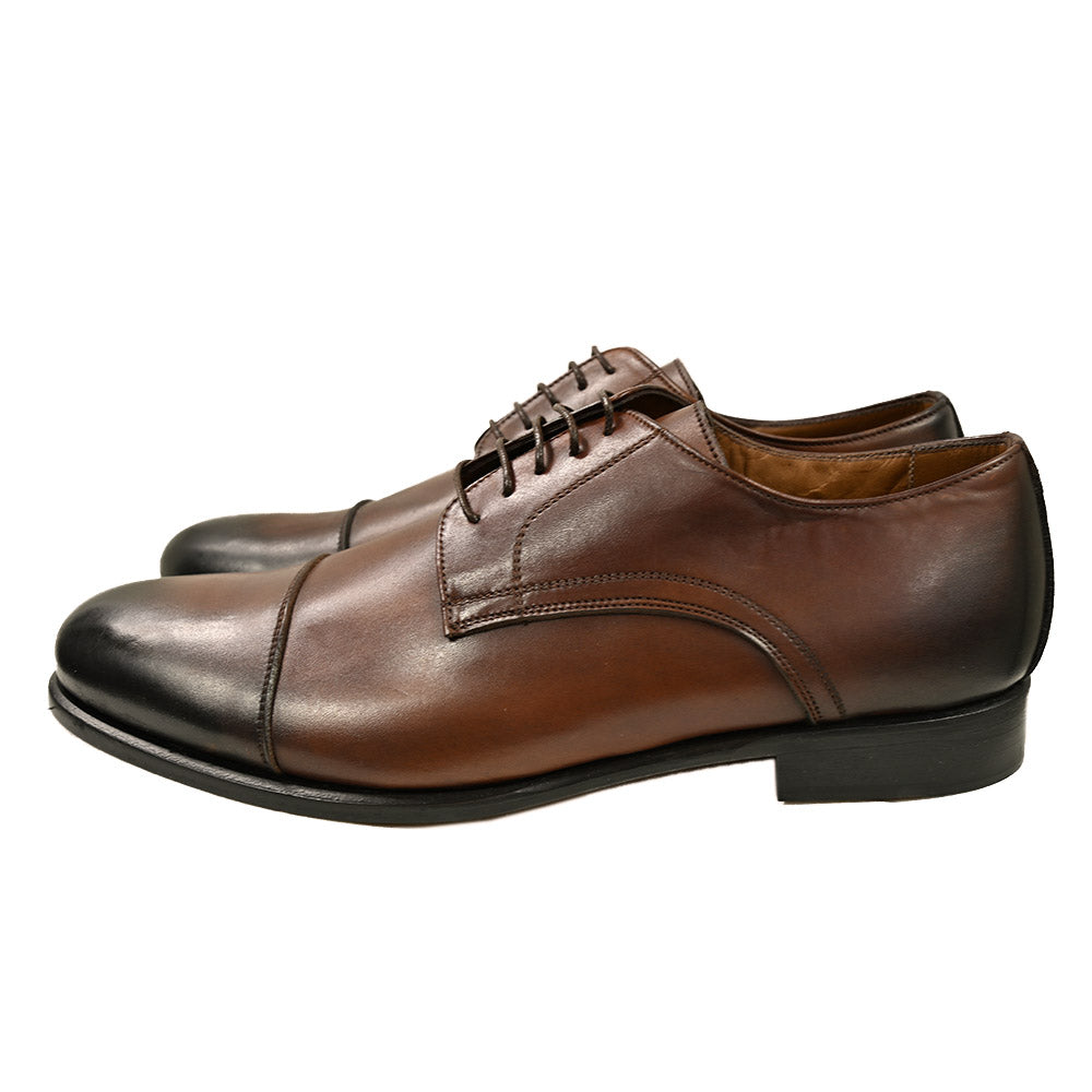 Ruskea nahkakenkä ⎪ Cap Toe Derby ⎪ Nobile