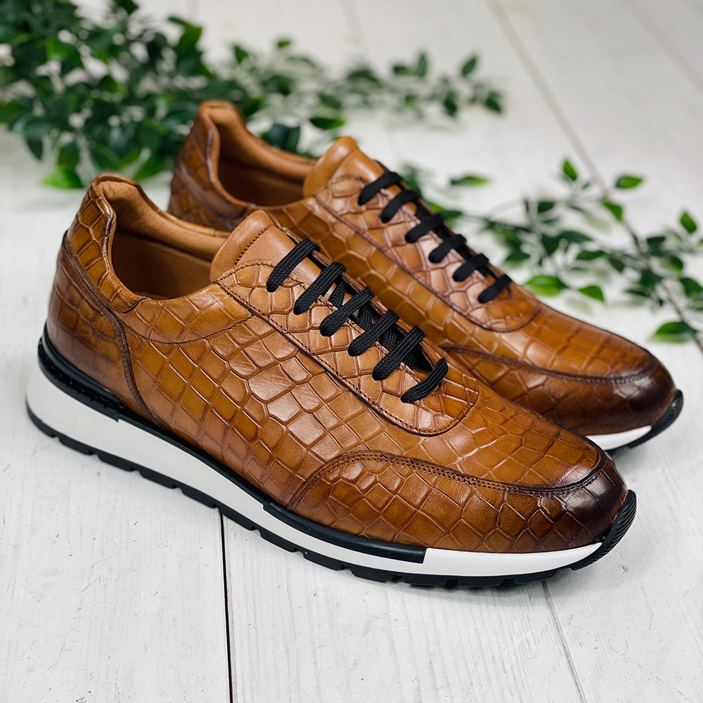 Brown leather shoes | Monterosso Crocco | Nobile