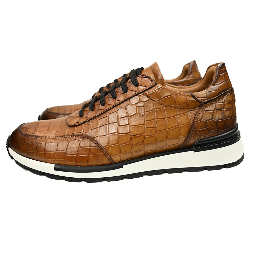 Brown leather shoes | Monterosso Crocco | Nobile