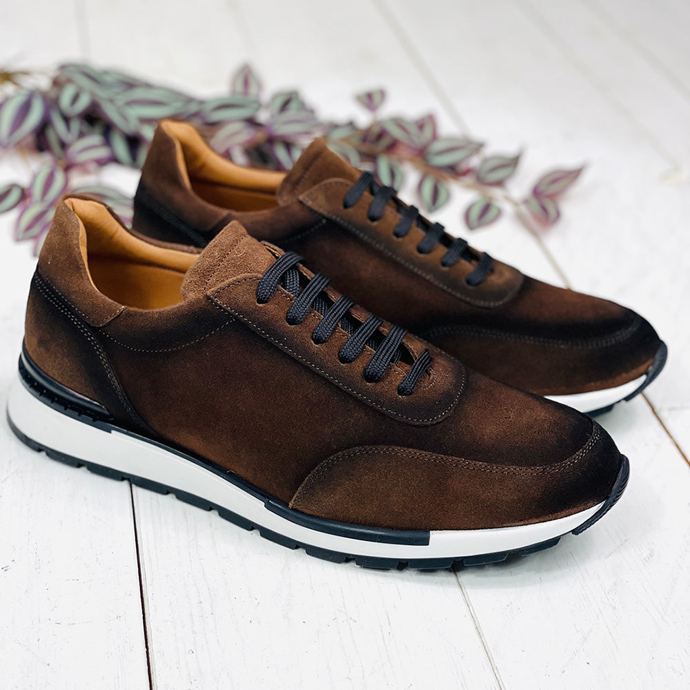 Dark brown suede shoe ⎪ Suede Monterosso ⎪ Nobile