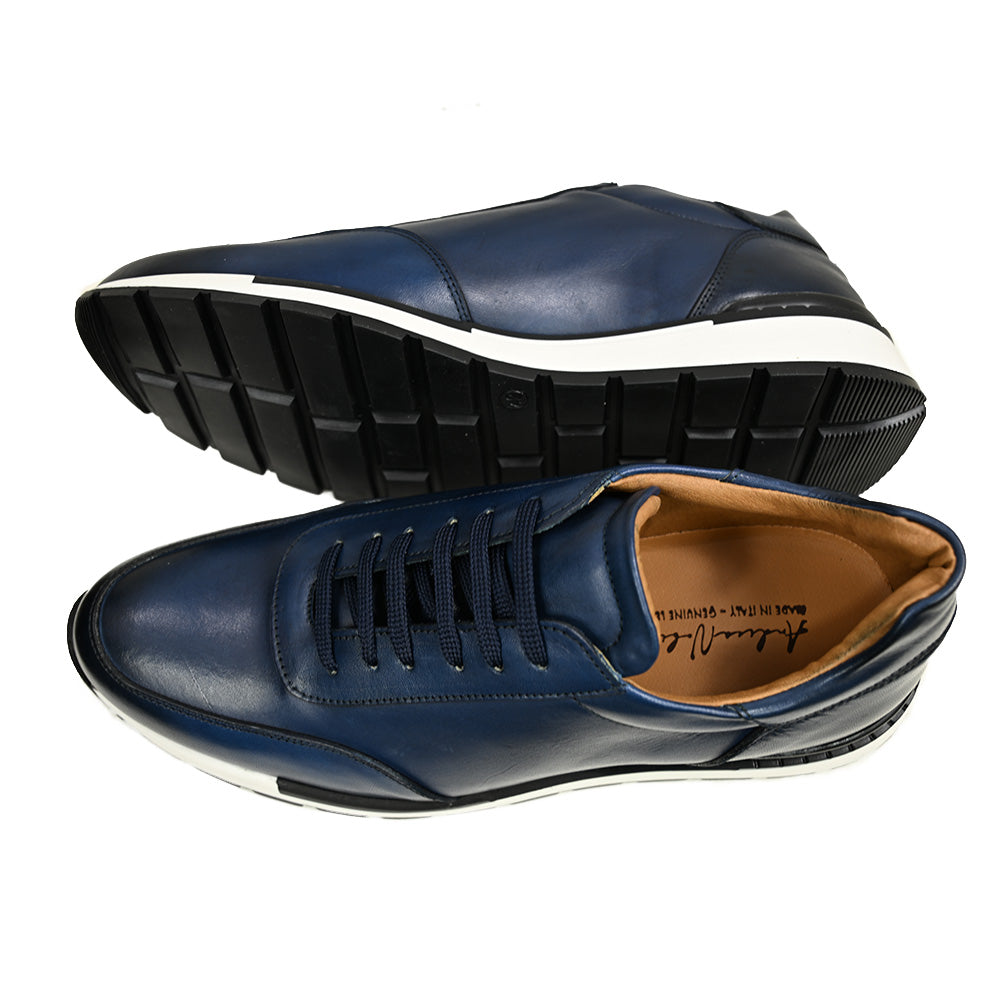 Blue Leather Shoe | Monterosso | Nobile