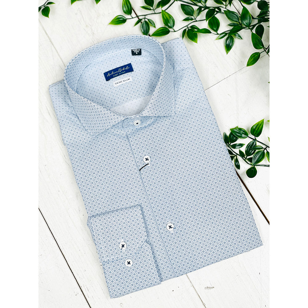 Light blue patterned shirt ⎪ San Pietro ⎪ Nobile