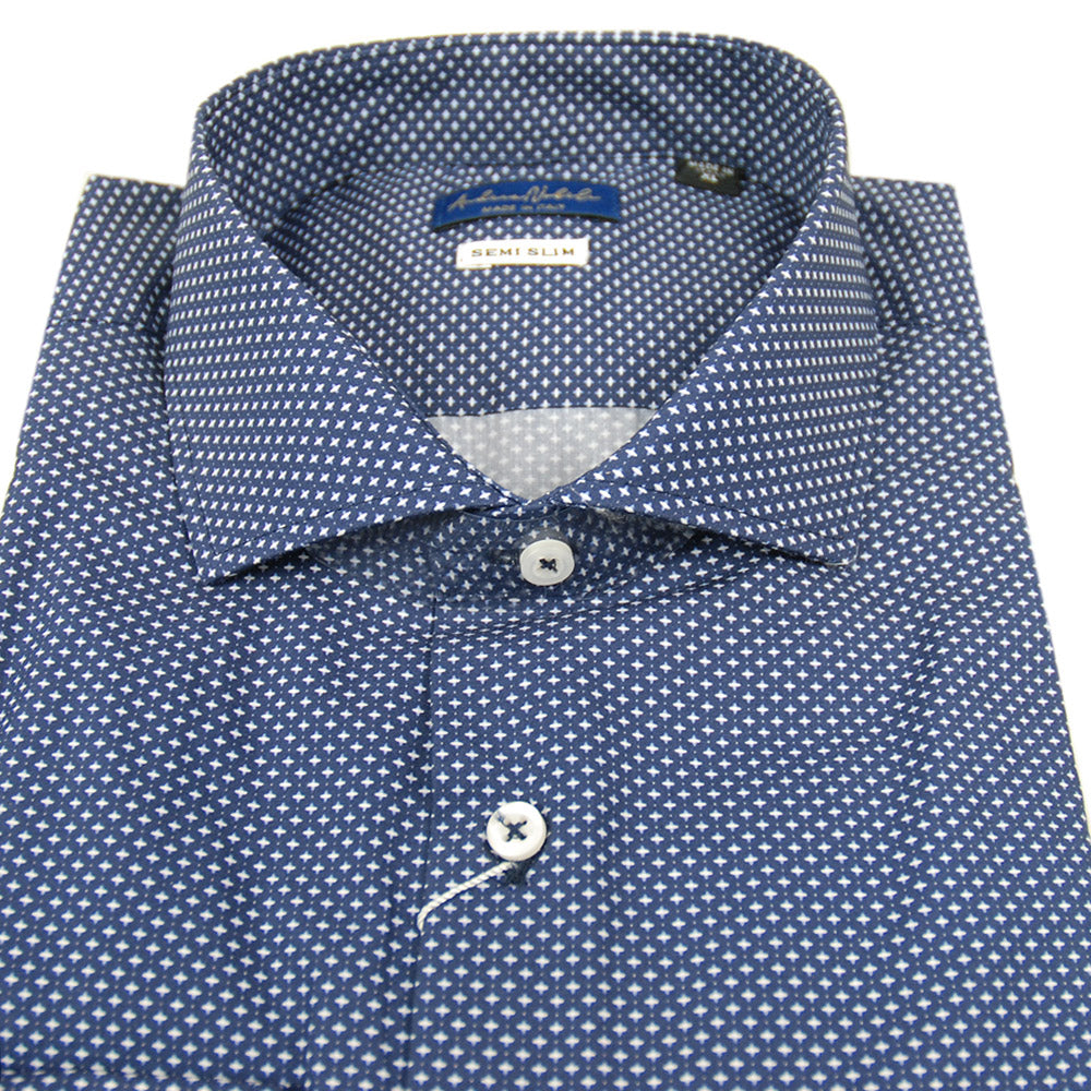 Dark blue patterned shirt ⎪ San Pietro ⎪ Nobile