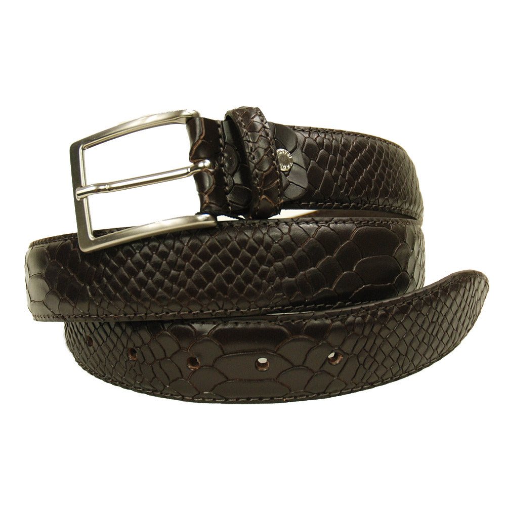 Cognac brown leather belt⎪ Nobile