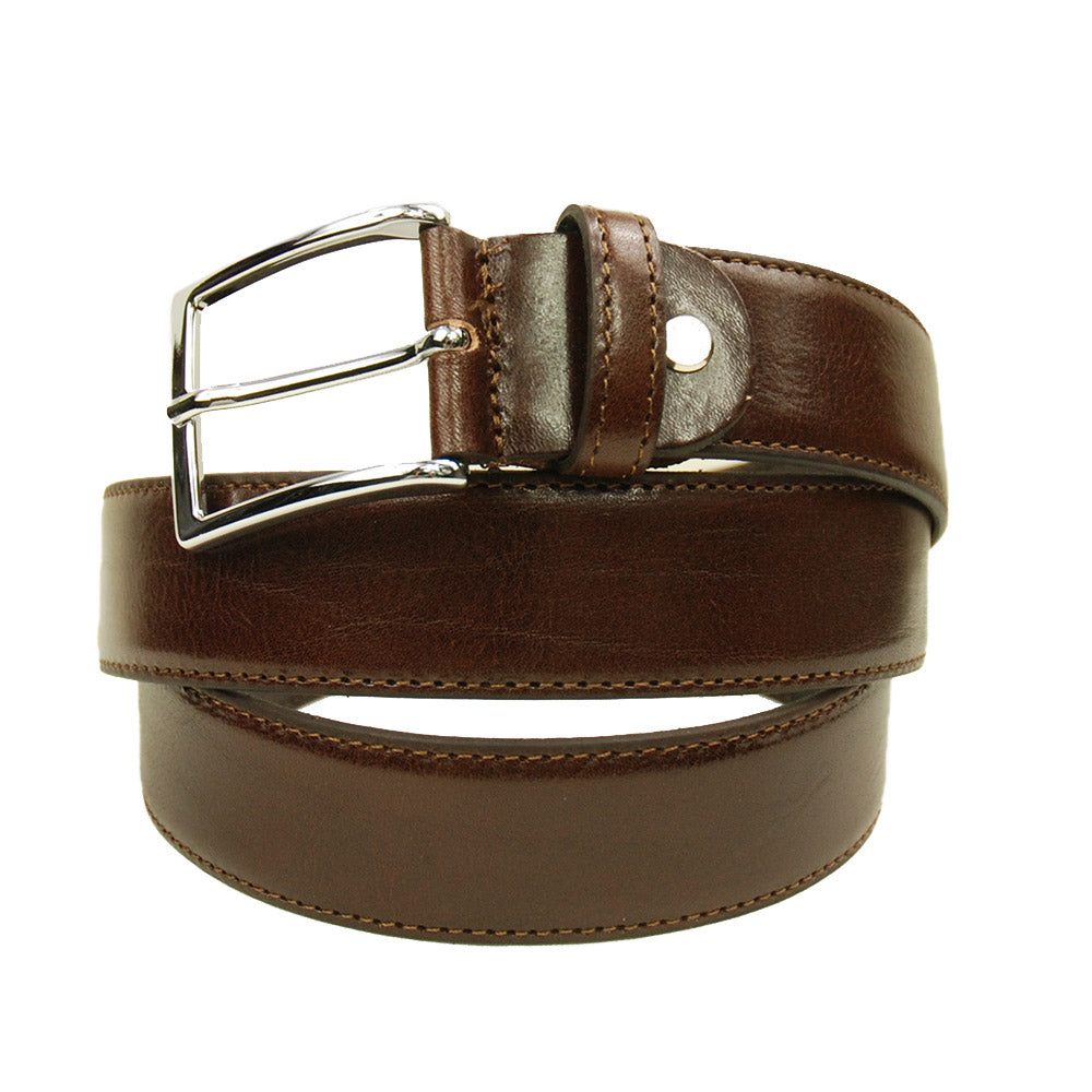 Tummanruskea nahkavyö⎪Bardolino ⎪ Nobile