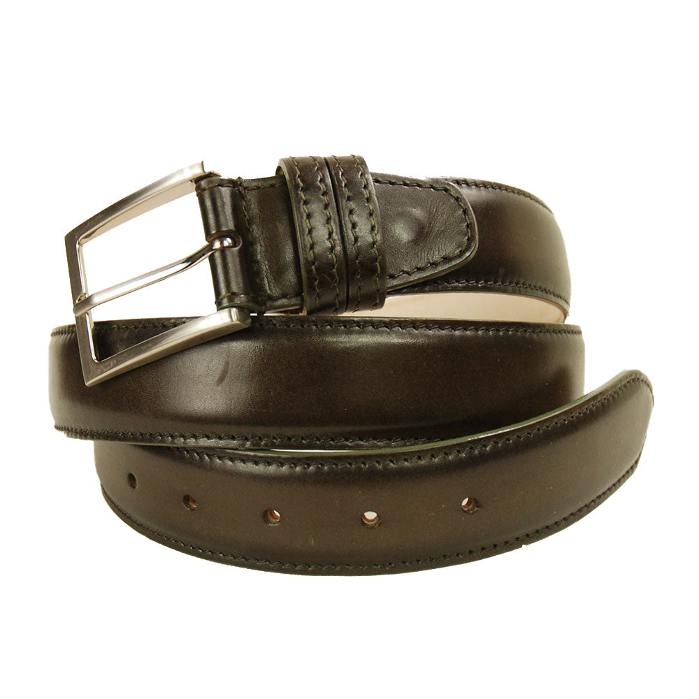 Dark brown leather belt ⎪ Sapri ⎪ Bochicchio