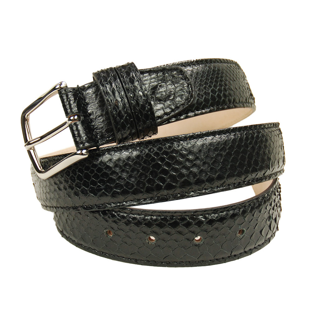 Black python belt⎪ Vinci ⎪Bochicchio