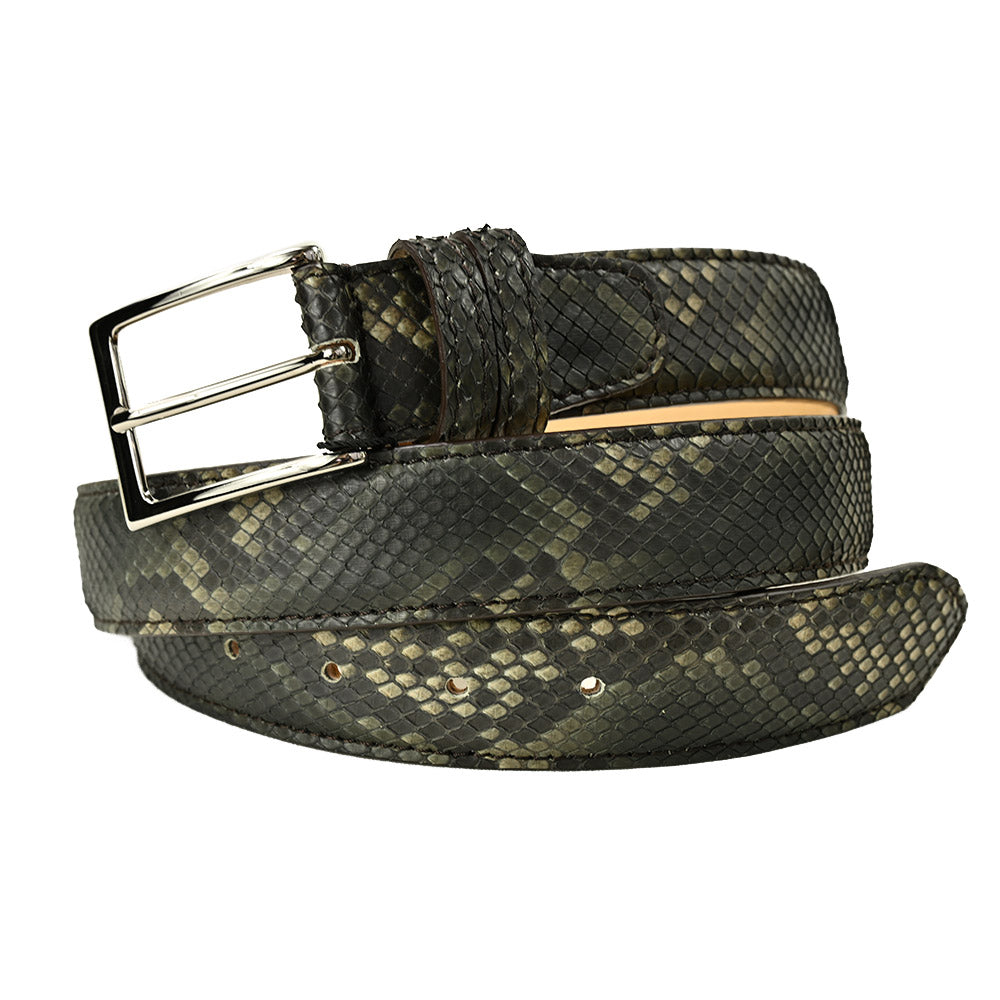 Tummanruskea python vyö⎪ Bochicchio
