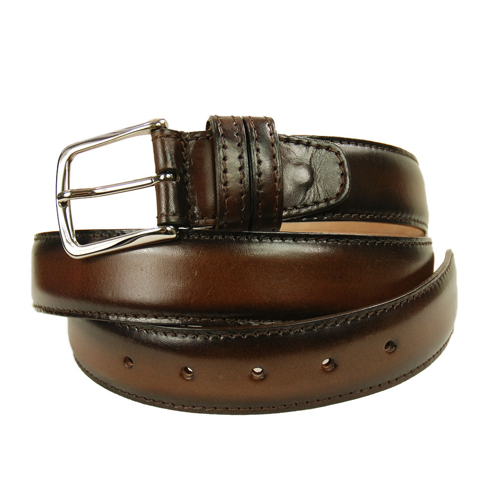 Dark brown leather belt ⎪ Sapri ⎪ Bochicchio