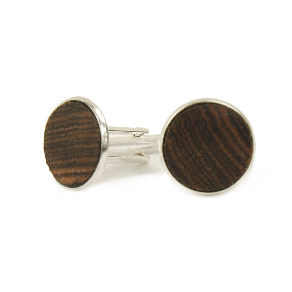 Wooden cufflinks ⎪ Bocote Dark⎪ Bog & Brass