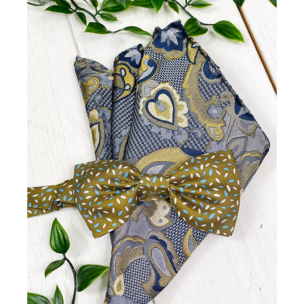 Light brown patterned bow⎪ BP Silk
