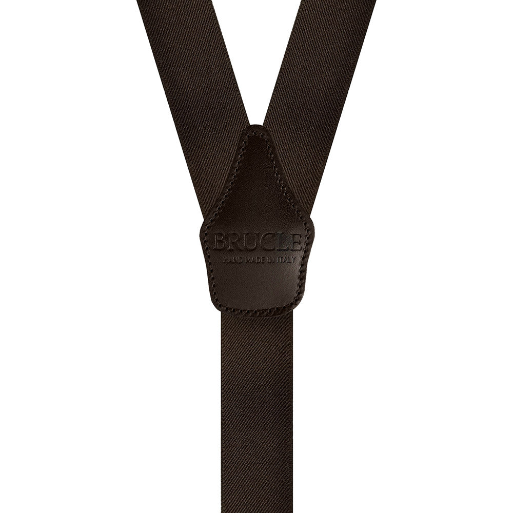 Dark brown suspenders ⎪Brucle