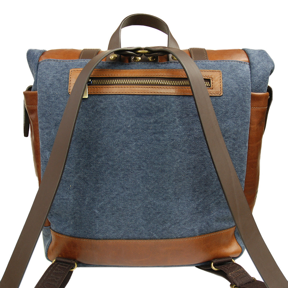 Iso nahkareppu⎪ Old Tuscany Denim ⎪ Chiarugi