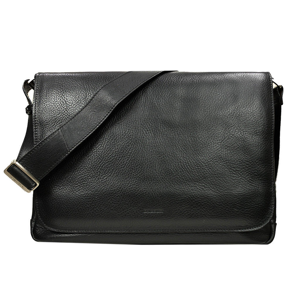 Iso musta messenger laukku⎪ Chiarugi
