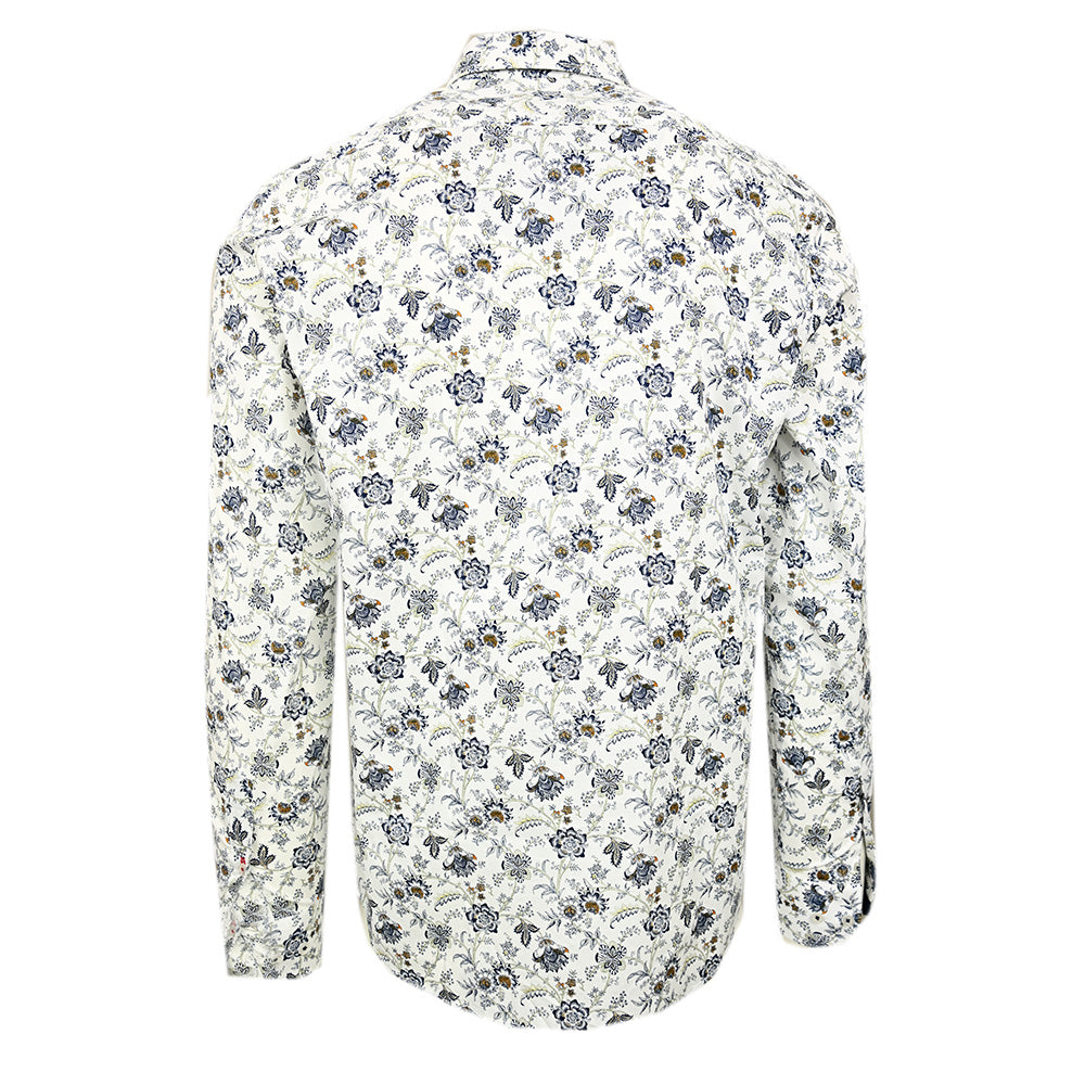 Valkoinen kuviollinen kauluspaita ⎪ Volterra  ⎪ Circus Red